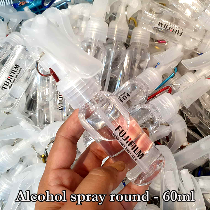 Alcohol Spray Round 50ml with Custom Print